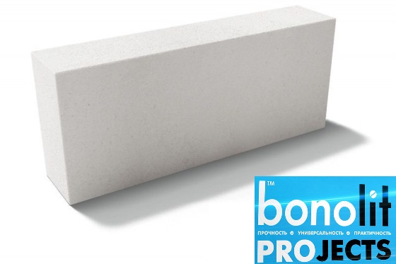 Газобетонные блоки Bonolit Projects (г.Электросталь) D500 B3,5 600х250х75
